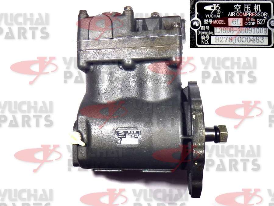 Компрессор воздушный Yuchai L38DB-3509100B Компрессор воздушный Yuchai L38DB-3509100B